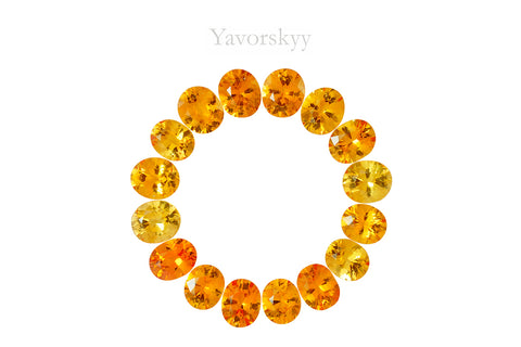 Sapphire Treated 16.77 cts / 16 pcs