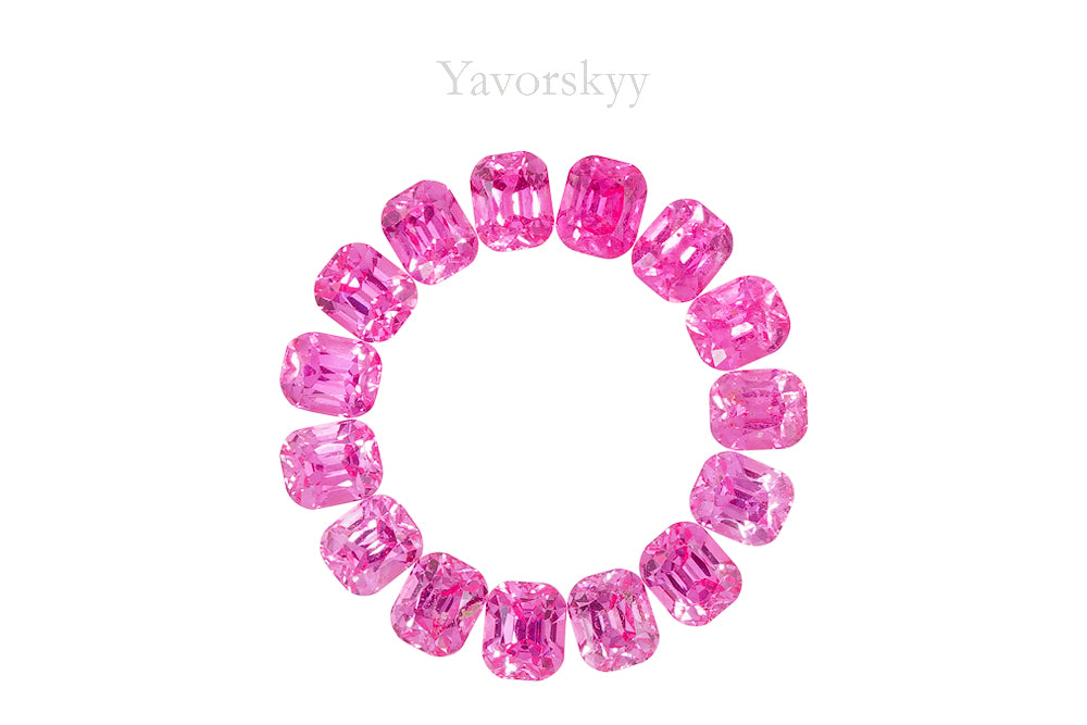 Vivid Pink Spinel 2.11 cts / 15 pcs
