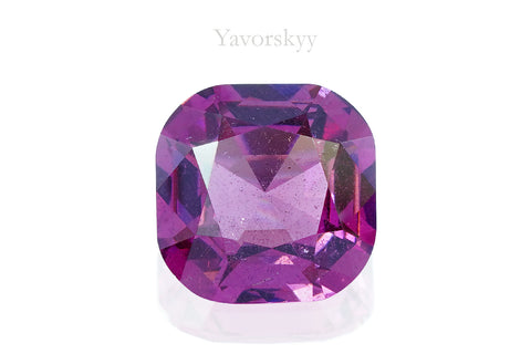 2.35 cts rhodolite cushion shape front view photo