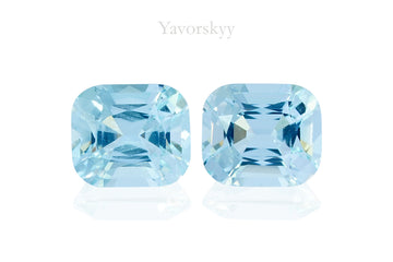 Aquamarine 2.56 ct / 2 pcs