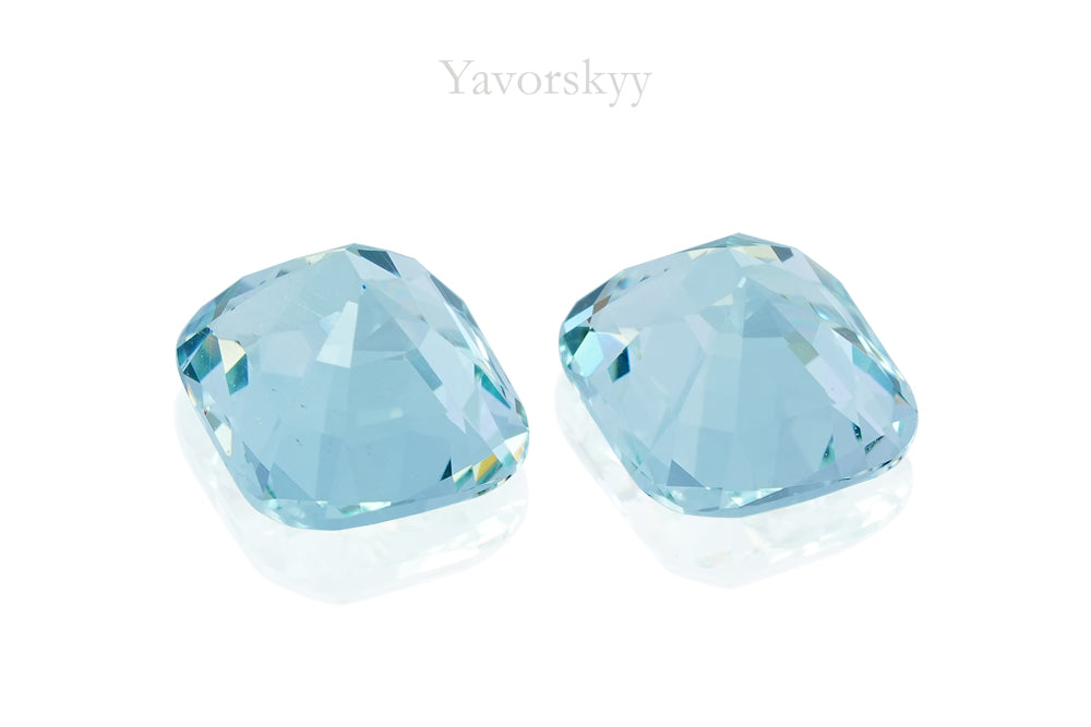 Faceted aquamarine