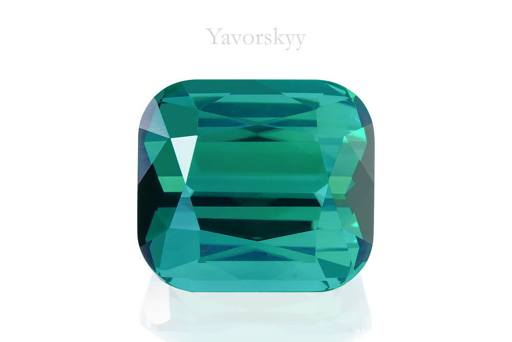 A top view photo of blue tourmaline 4.1 cts
