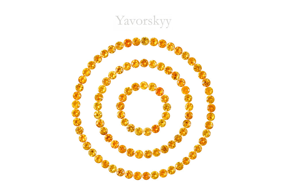 Mandarin Garnet 4.58 cts / 99 pcs