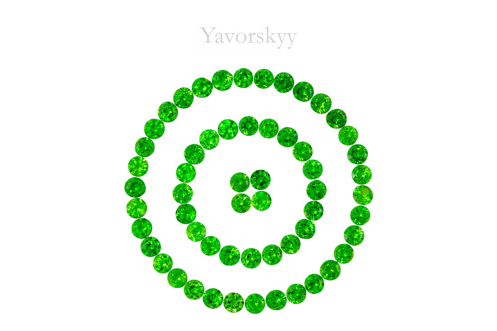 Diopside 4.62 cts / 58 pcs