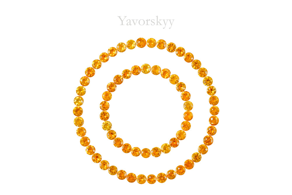 Mandarin Garnet 4.64 cts / 68 pcs
