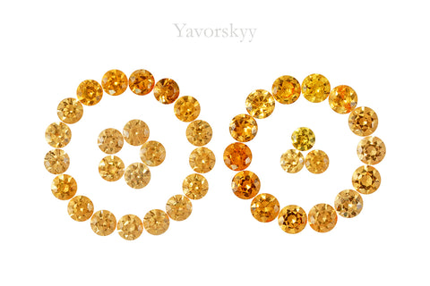 Mandarin Garnet 4.67 cts / 39 pcs