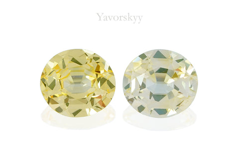 Yellow Sapphire No Heat 9.31 cts / 2 pcs