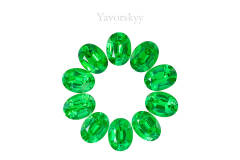 Tsavorite 6.65 cts / 10 pcs