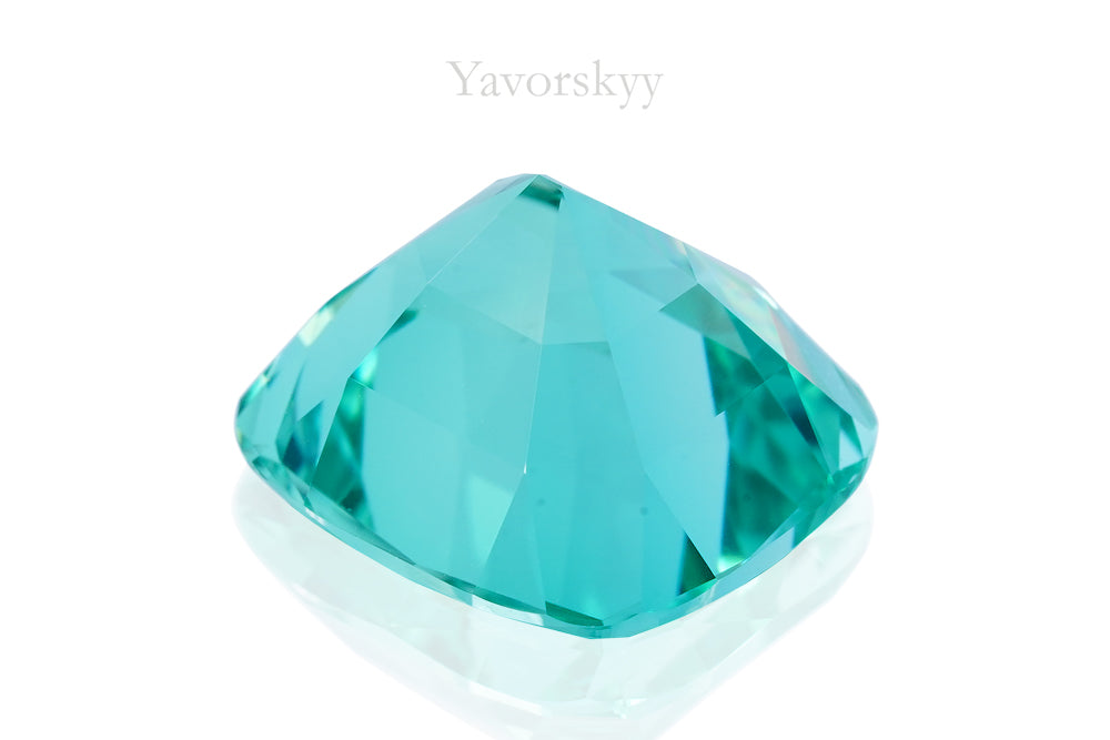 A image of green color tourmaline 7.4 cts cushion shape