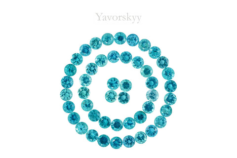 Indigo Tourmaline 8.12 cts / 47 pcs