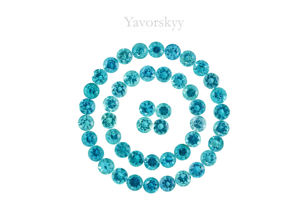 Indigo Tourmaline 8.12 cts / 47 pcs
