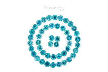 Indigo Tourmaline 8.12 cts / 47 pcs