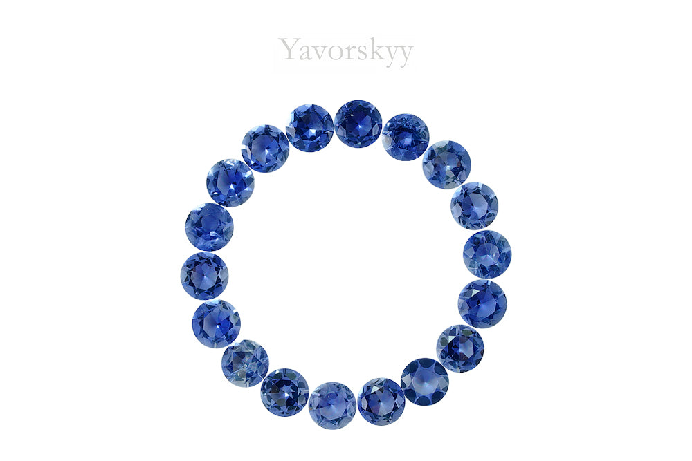 Iolite 8.87 ct / 18 pcs