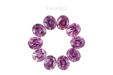 Pink Spinel 9.36 ct / 10 pcs