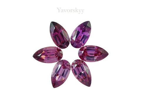Rhodolite Garnet 9.88 cts / 6 pcs