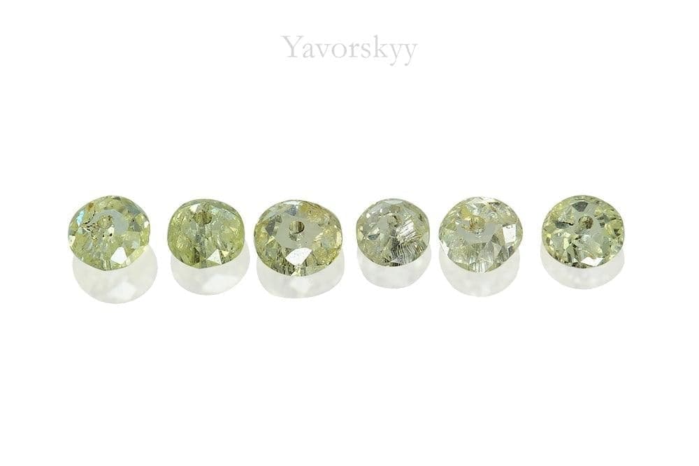White color diamond beads shape 0.38 carat photo