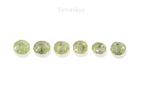 0.43 carat white diamond beads cut bottom view image