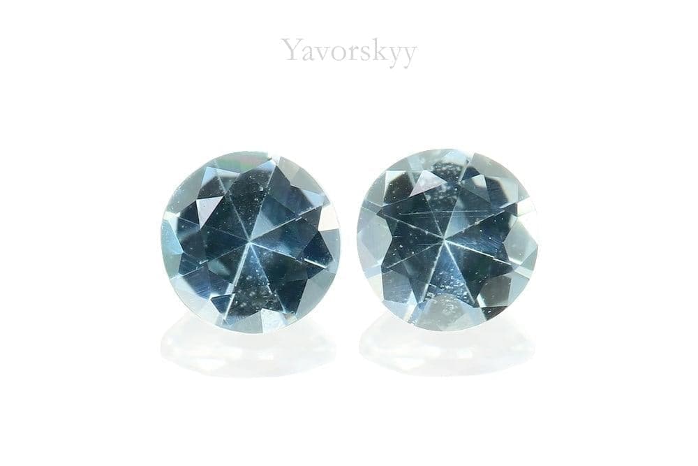A pair of blue tourmaline 0.17 ct