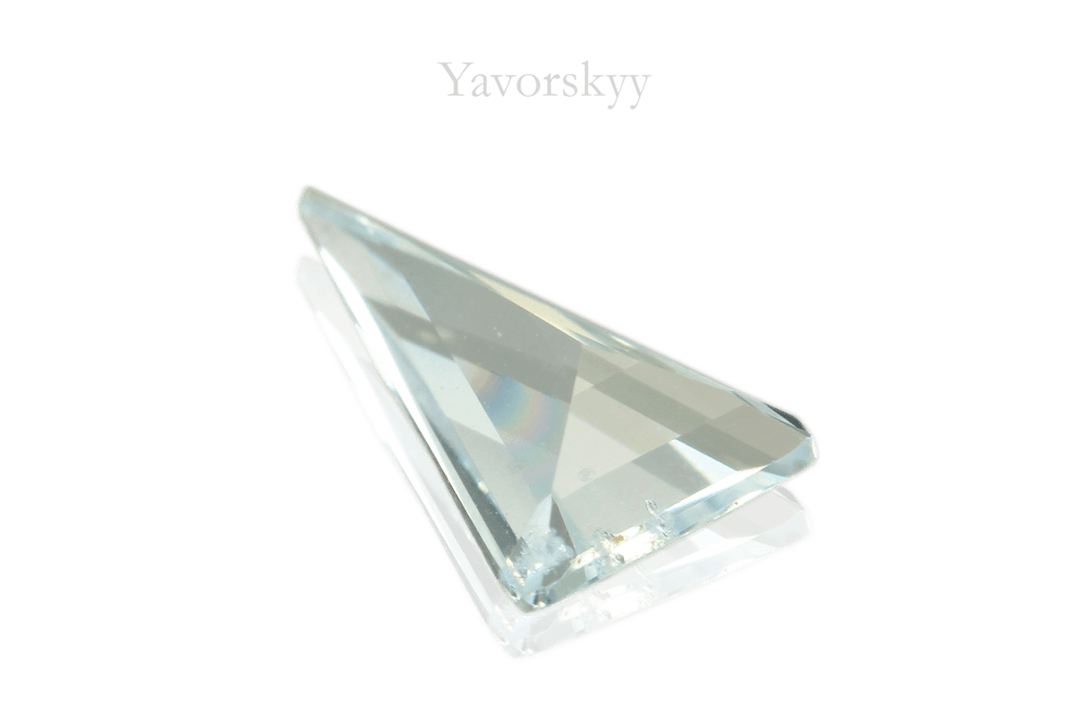 Photo of bottom aquamarine 0.32 carat