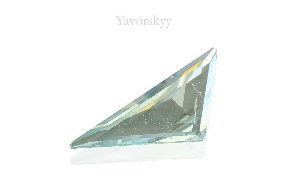 Photo of bottom view of aquamarine 0.63 carat