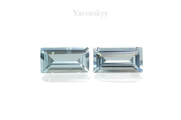 Aquamarine 0.69 ct  / 2 pcs