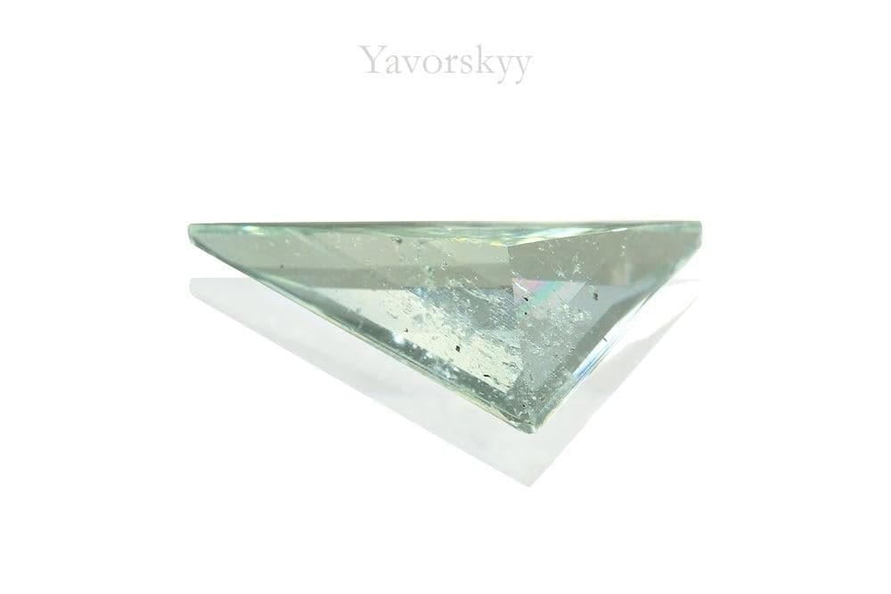 Photo of bottom view of aquamarine 0.78 ct