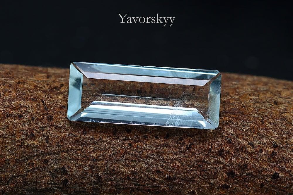 Top view photo of  1.08 cts aquamarine