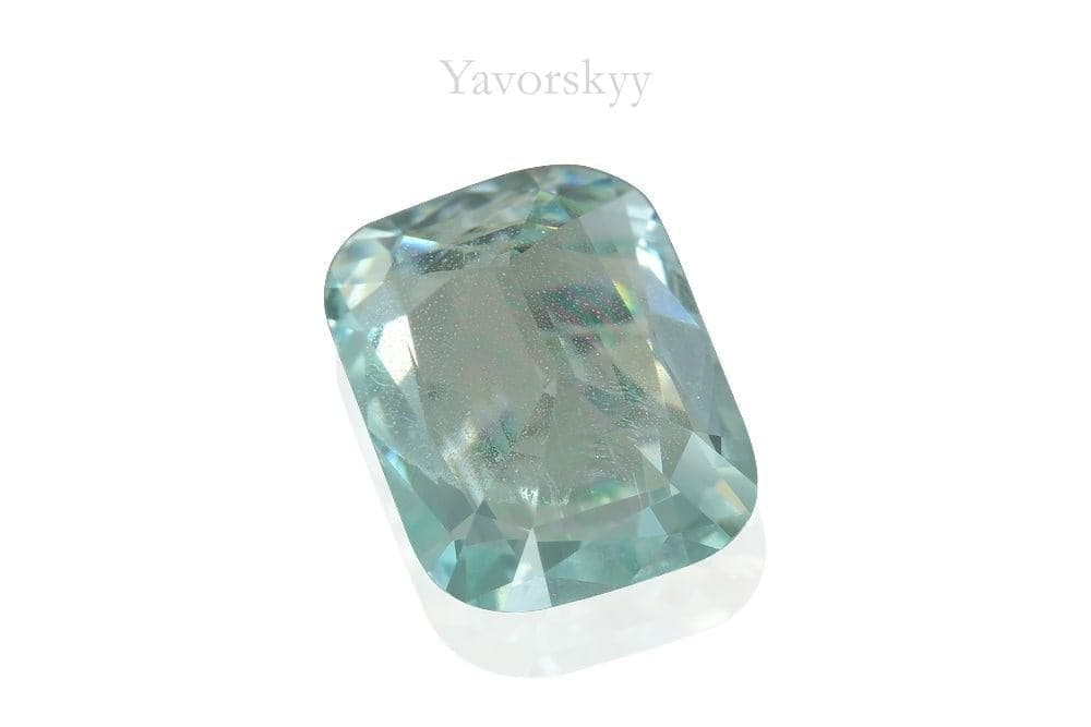 Photo of bottom view of aquamarine 1.22 cts