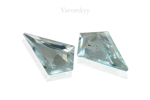Aquamarine 1.36 cts bottom view photo