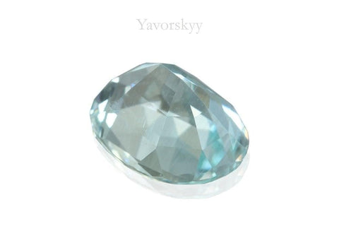 Oval aquamarine 2.06 cts back side photo