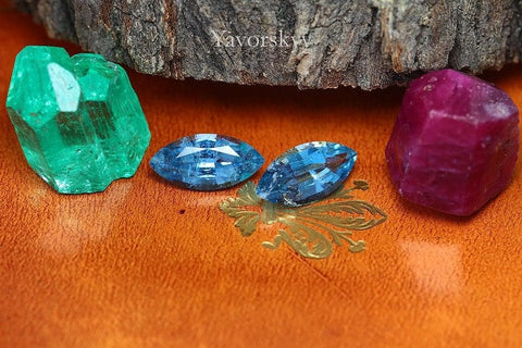 Aquamarine 2.46 cts / 2 pcs - Yavorskyy
