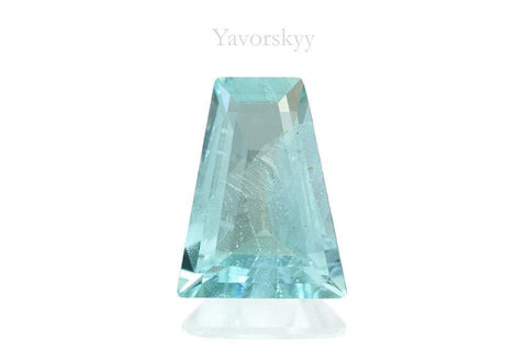 Top view image of a pretty aquamarine 4.93 carats