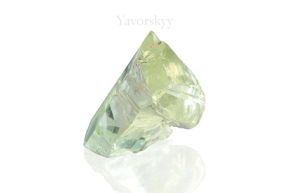 Back side image of 13.26 ct green beryl