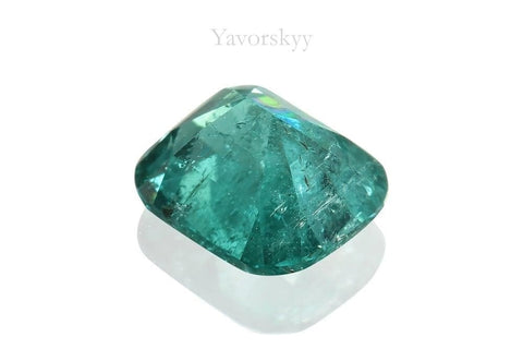 Photo of bottom view of indigo tourmaline 0.72 carat