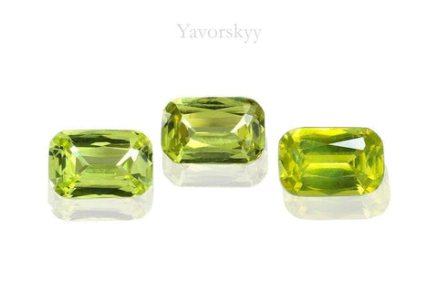 Photo of green color beryl 0.65 ct cushion cut