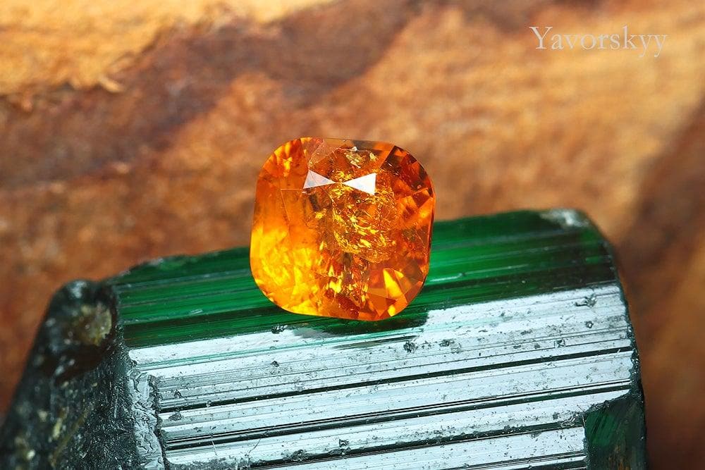Top view photo of clinohumite 0.62 carat