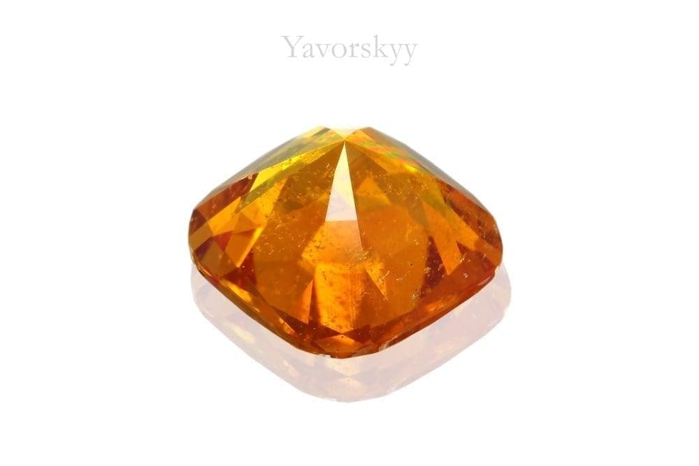 Photo of bottom view of clinohumite 0.63 carat