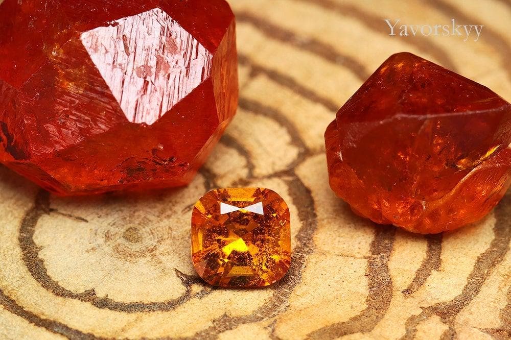 Top view photo of clinohumite 0.63 carat