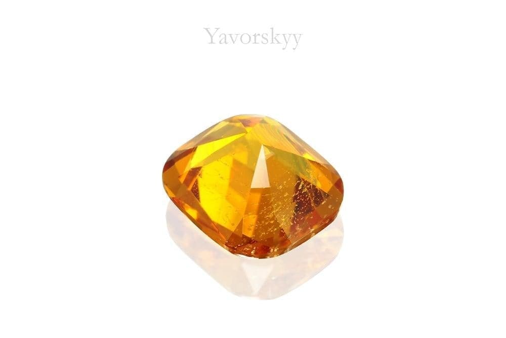 Bottom view photo of a beautiful clinohumite 0.74 carat