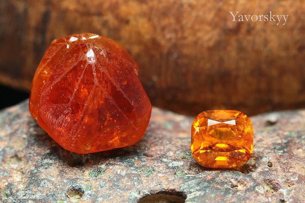 Top view photo of clinohumite 0.75 carat