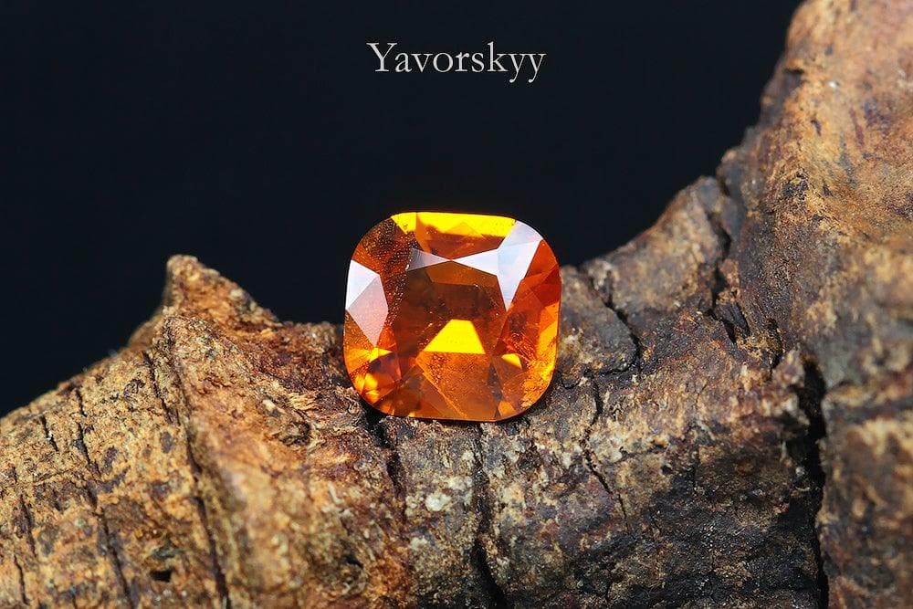 Top view photo of clinohumite 0.76 carat