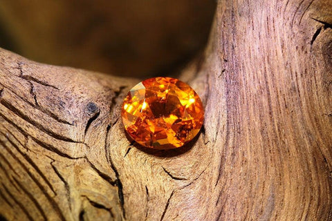 Orange color gemstone