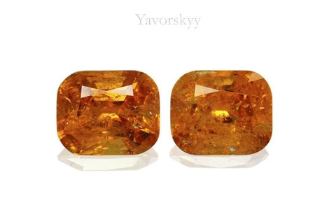 Image of front view of clinohumite 1.34 cts matched pair