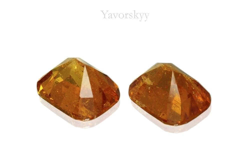 Image of match pair clinohumite 1.34 cts cushion shape