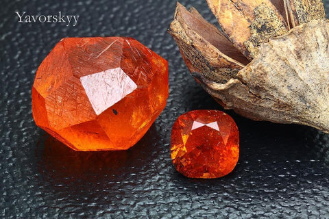 Front view image of 2.56 ct clinohumite cushion