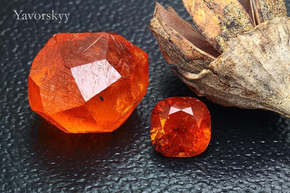 Front view image of 2.56 ct clinohumite cushion