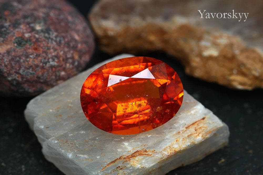 Front view picture of clinohumite 4.04 carats