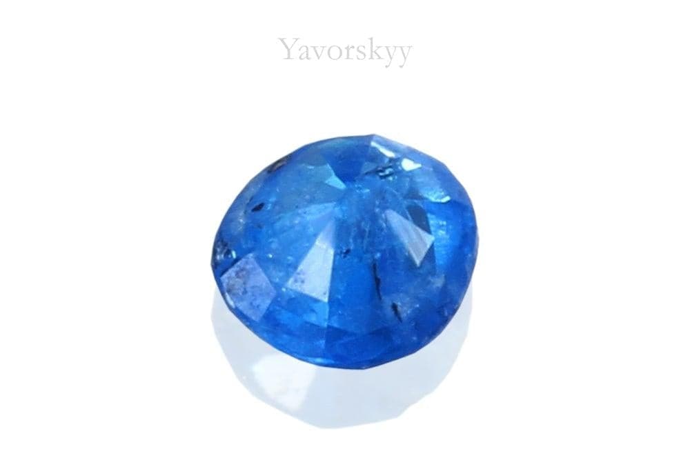 Local cut cobalt Spinel 0.07ct bottom view picture