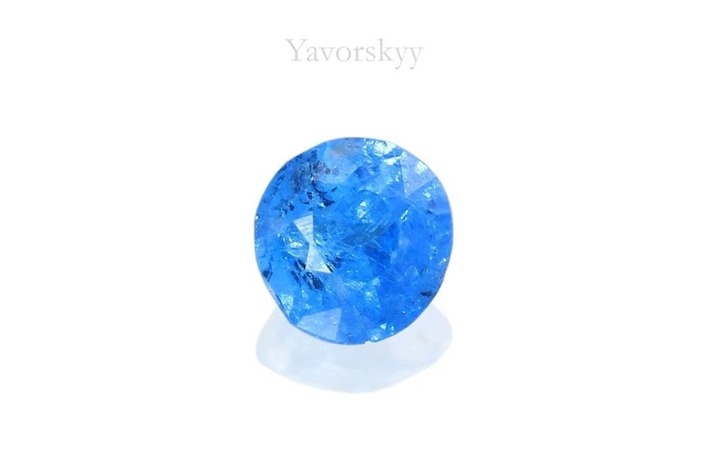 Front view photo of blue spinel 0.09 carat