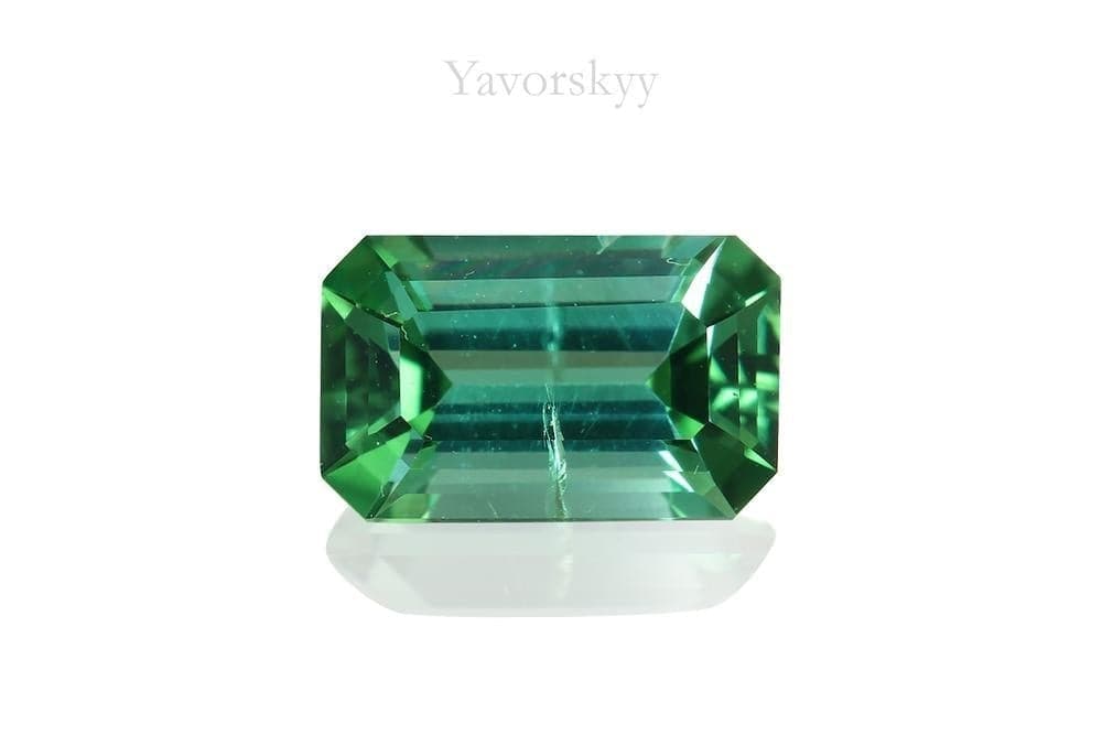 Front view image of green tourmaline 0.39 carat